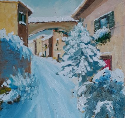 60   olio su tavola  20 x 30  con cornice